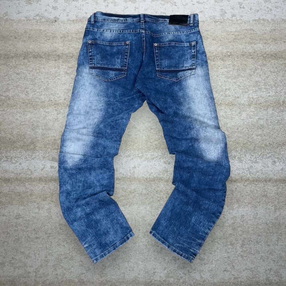 Vintage Y2K Skater Blecker & Mereer Jeans 34x32 Slim Fit Dark Wash Denim
